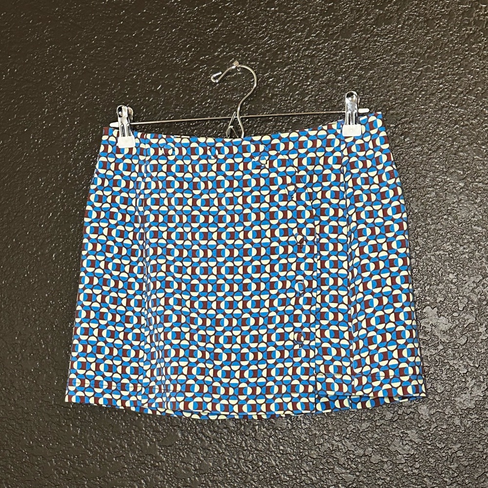 Urban Outfitters Jagger Geometric Button Front Mini Skirt size Medium